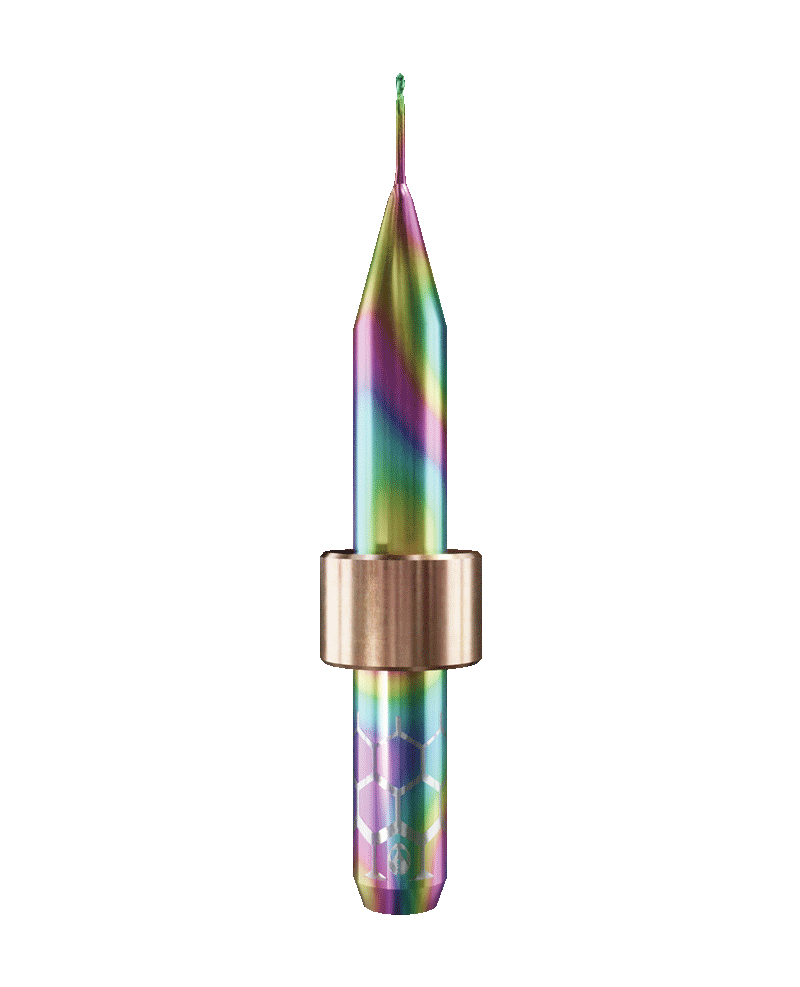 PT.TEC.B2.06.6.060.53.X.R6 | 0.6mm PMMA/PEEK Bur for Imes Icore* 6mm Shaft/PM7* Machines (2-Flute Ball)