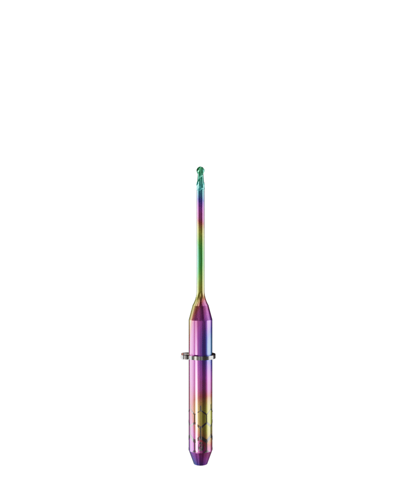 PT.TEC.B2.10.3.160.38.X.R3 | 1mm PMMA/PEEK Bur for VHF* Machines (2-Flute Ball)