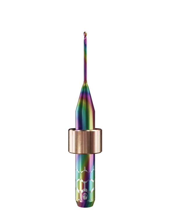 PT.TEC.B2.10.6.150.53.X.R6 | 1mm PMMA/PEEK Bur for Imes Icore* 6mm Shaft/PM7* Machines (2-Flute Ball)