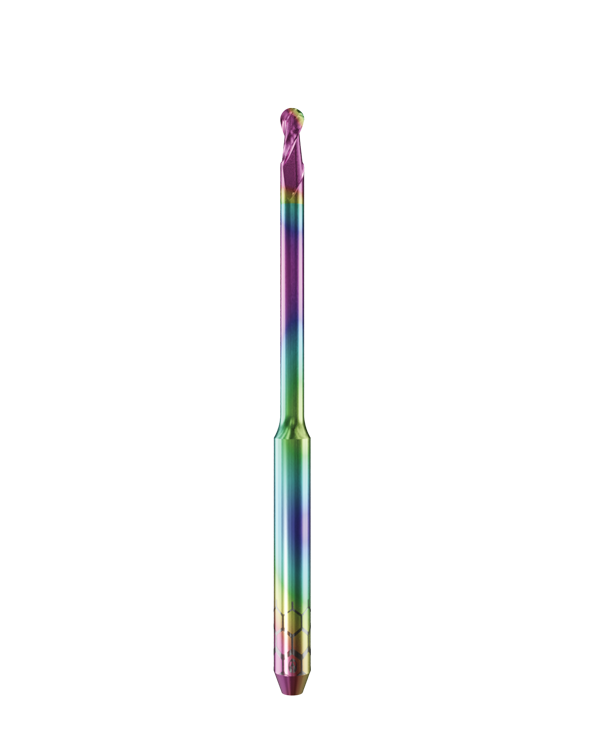 PT.TEC.B2.20.3.250.48.X.R0 | 2mm PMMA/PEEK Bur for Open Machines (2-Flute Ball)