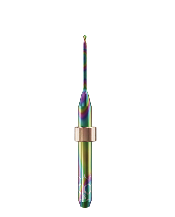 PT.TEC.B2.20.4.250.50.X.R1 | 2mm PMMA/PEEK Bur for Yenadent* Machines (2-Flute Ball)