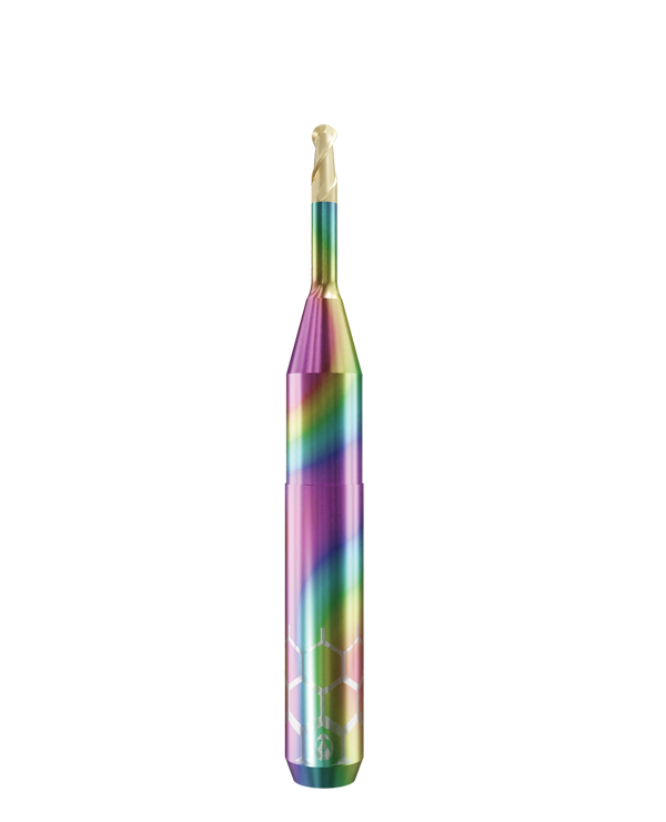 TT.TTN.B2.20.6.120.50.X.RZ | 2mm Titanium Bur for ZirkonZahn 6mm Shaft Machines (2-Flute Ball)