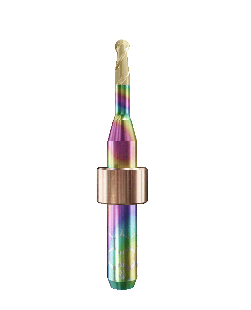 TT.TTN.B2.30.6.150.50.X.R6 | 3mm Titanium Bur for Imes Icore* 6mm Shaft Machines (2-Flute Ball)