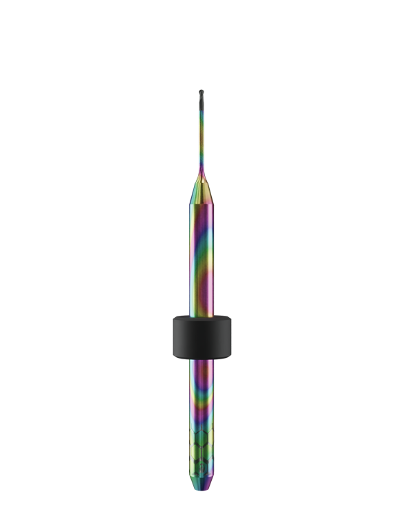 ZT.DIA.B2.06.3.100.48.X.R2 | 0.6mm Zirconia Bur for Imes-Icore* 3mm Shaft Machines (2-Flute Ball)