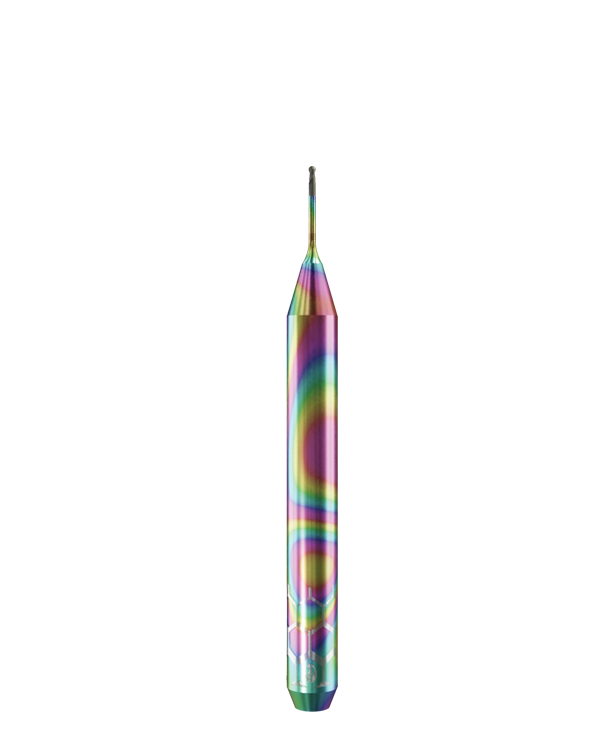 ZT.DIA.B2.06.4.060.40.X.R0 | 0.6mm Zirconia Bur for Datron* D1* Machines (2-Flute Ball)