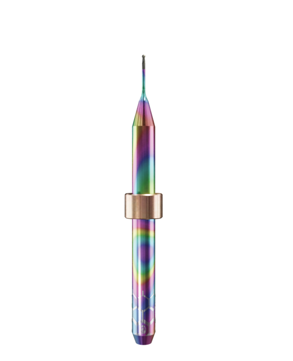 ZT.DIA.B2.06.4.060.50.X.R1 | 0.6mm Zirconia Bur for Yenadent* Machines (2-Flute Ball)