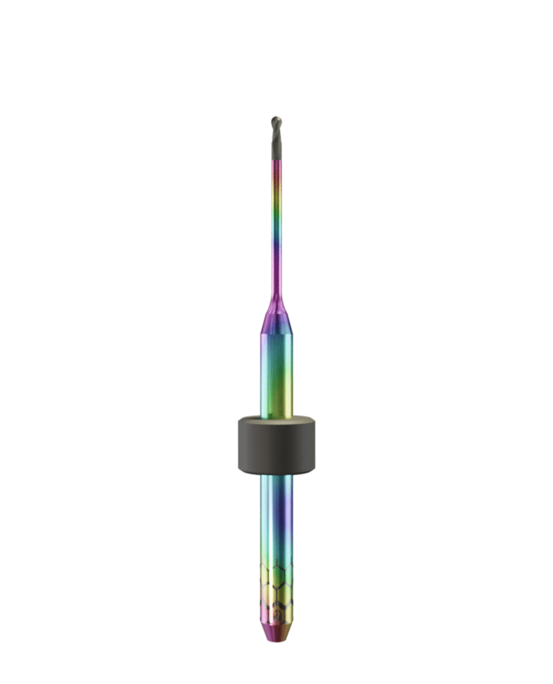 ZT.DIA.B2.10.3.160.48.X.R2 | 1mm Zirconia Bur for Imes-Icore* 3mm Shaft Machines (2-Flute Ball)