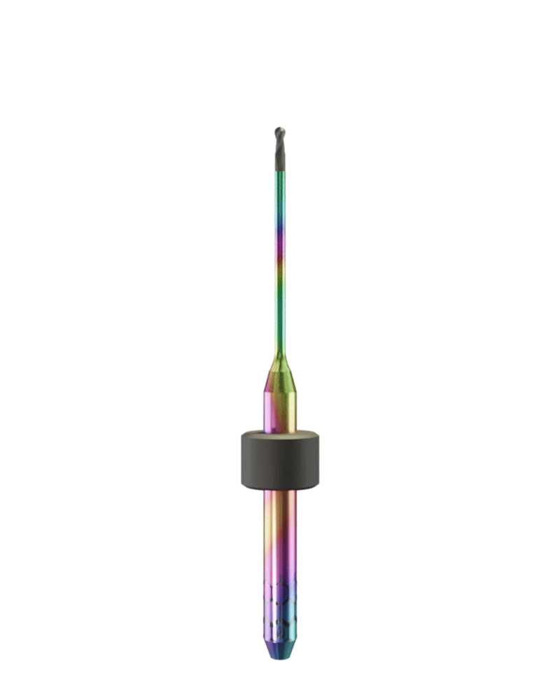 ZT.DIA.B2.10.3.200.48.X.R2 | 1mm Zirconia Bur for Imes-Icore* 3mm Shaft Machines (2-Flute Ball)