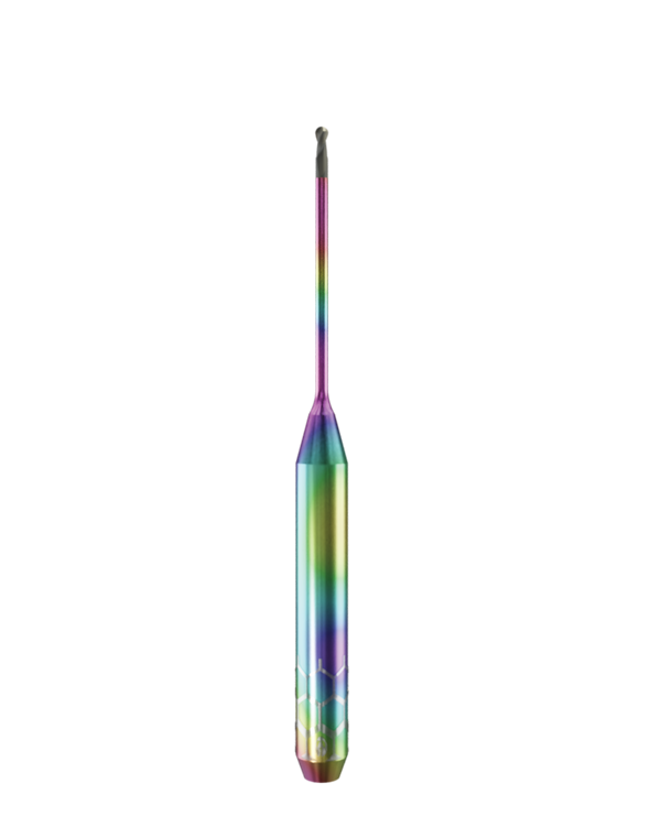 ZT.DIA.B2.10.4.200.50.X.R0 | 1mm Zirconia Bur for Roland* DWX* Machines (2-Flute Ball) Long Version