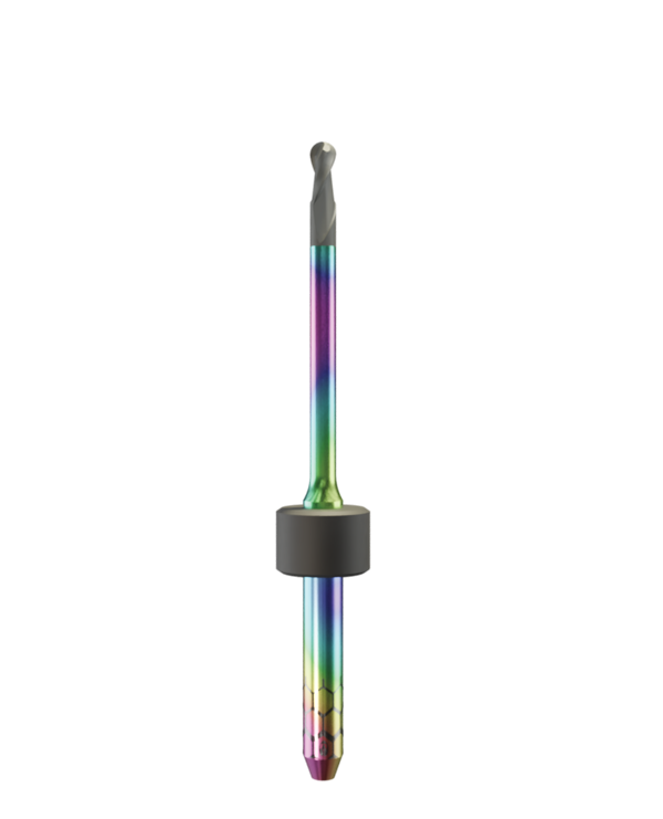 ZT.DIA.B2.20.3.250.48.X.R2 | 2mm Zirconia Bur for Imes-Icore* 3mm Shaft Machines (2-Flute Ball)