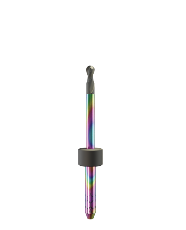ZT.DIA.B2.25.3.240.44.X.R2 | 2.5mm Zirconia Bur for Sirona* MCX5* Machines (2-Flute Ball)
