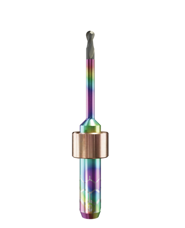 ZT.DIA.B2.25.6.250.53.X.R6 | 2.5mm Zirconia Bur for Imes-Icore* 6mm Shaft/PM7* Machines (2-Flute Ball)